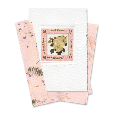 Pink Square-Framed Viola Card Image
