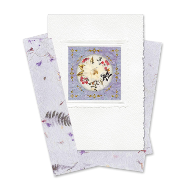 Lilac Circle-Framed Viola Card Image