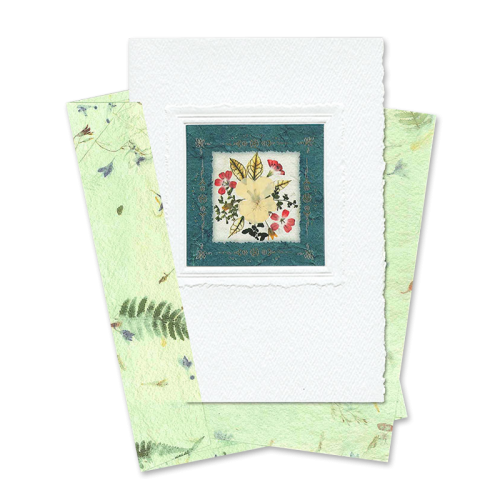 Green Square-Framed Viola Card Image
